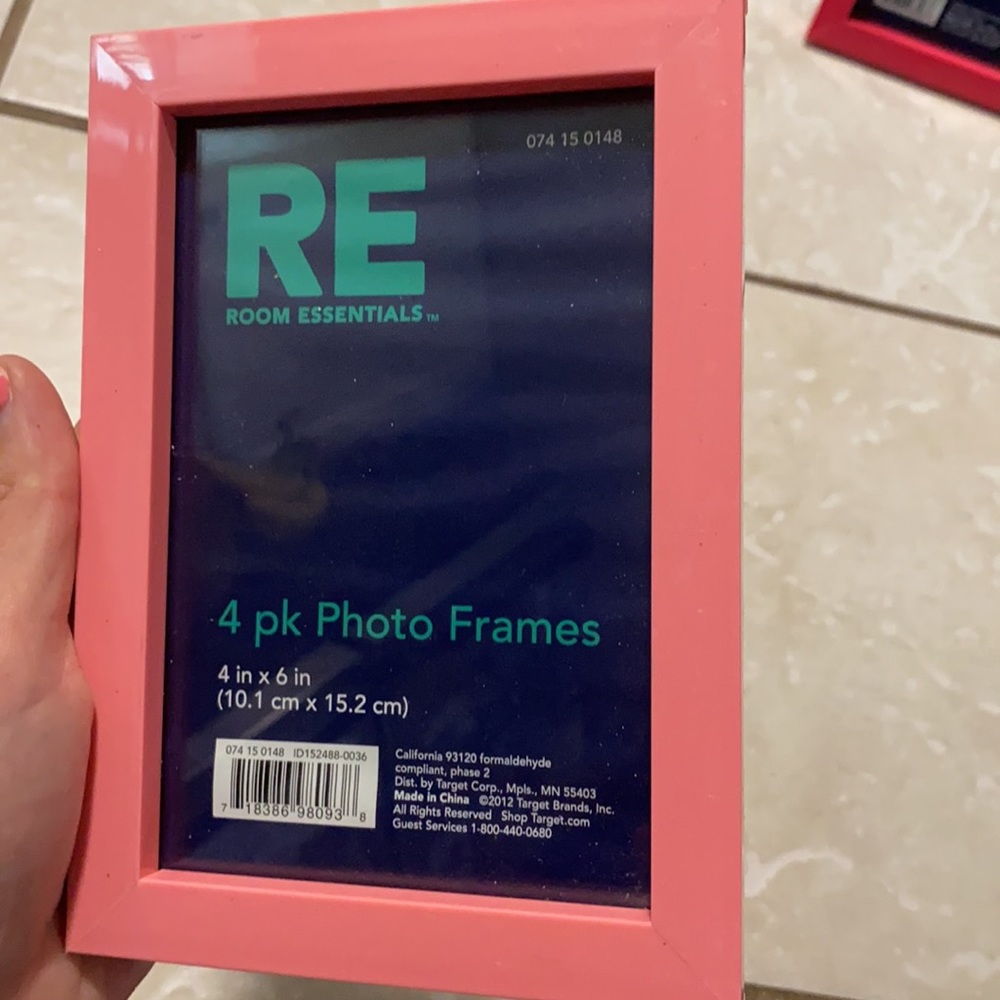 3 pink 4x6 frames bundle - Picture 4 of 4
